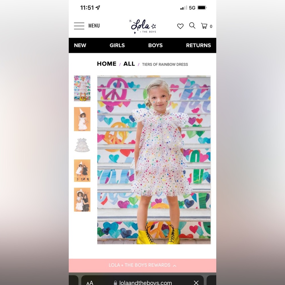 Lola and the boys party dress